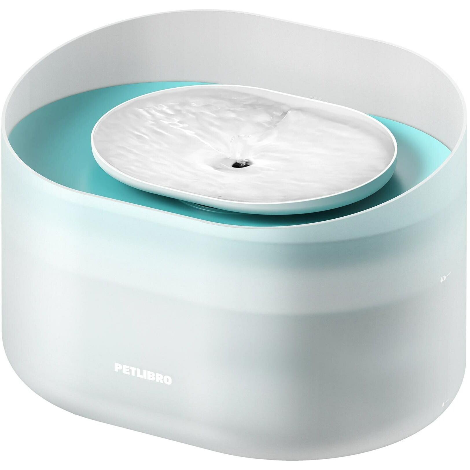 Petlibro Bianco Fontana Per Cani (800 Cl), Ciotola Mangime + Dosatore