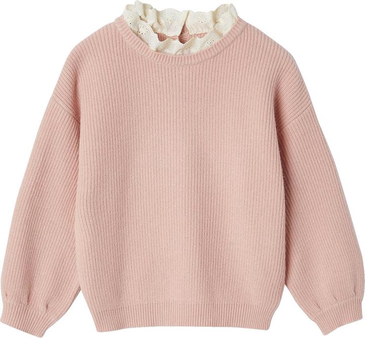 Image du produit Vertbaudet Mädchen Pullover mit Volantkragen, Capsule Collection MAMA, TOCHTER & BABY Oeko-Tex (110)