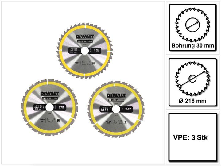 Produktbild DeWalt KreissägeblattSet
