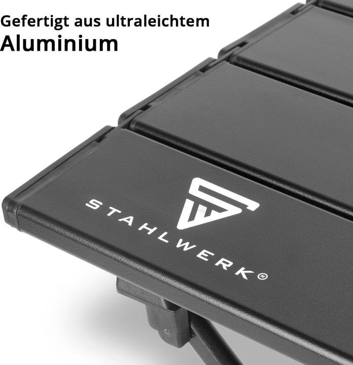 Immagine prodotto Stahlwerk Tavolo pieghevole in alluminio Tavolo pieghevole Tavolo da campeggio Tavolo da giardino Tavolo da