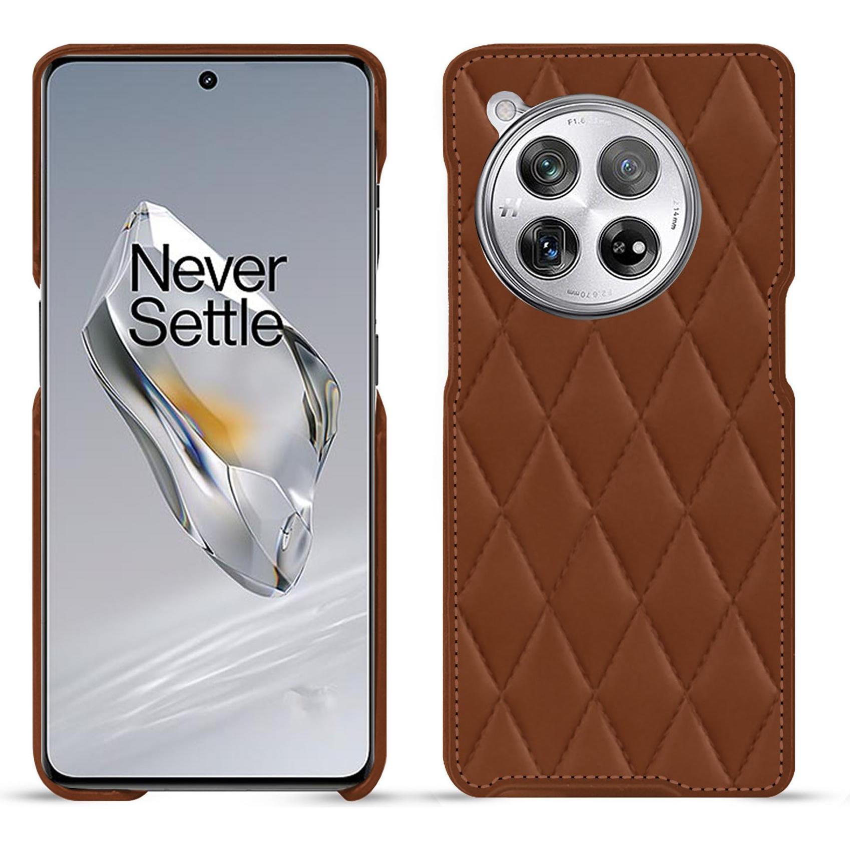 Noreve Lederschutzhülle (OnePlus 12), Smartphone Hülle, Braun