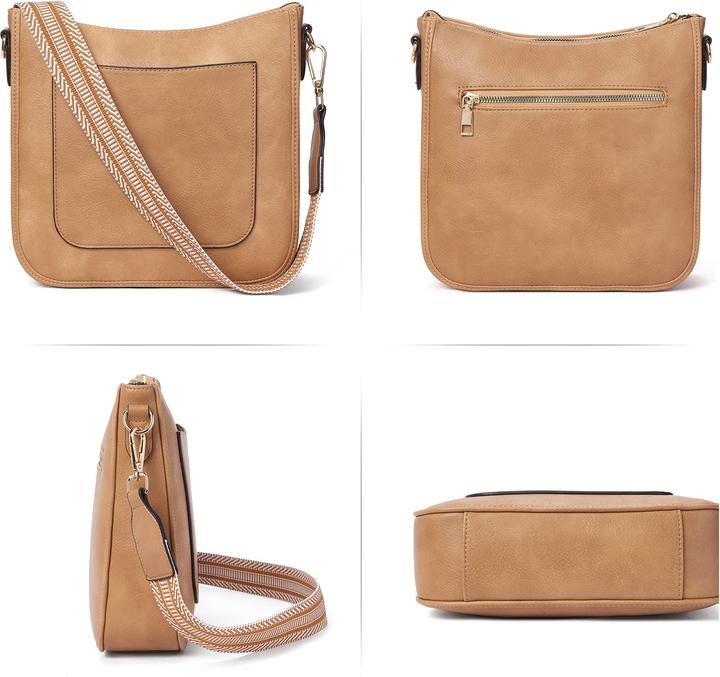 Only-Bags.Store Umhängetasche aus PU-Leder Umhängetasche Crossbody Bags mit verstellbarem farbigem Riemen