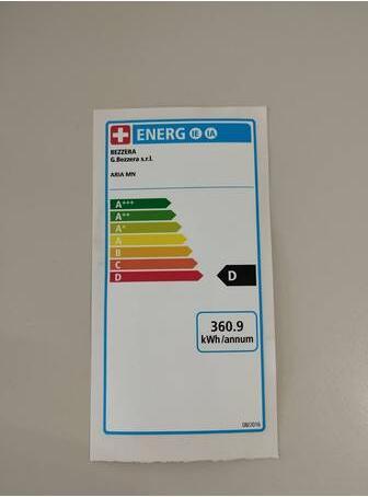 Energie-Label Bezzera ARIA Classic, geschlossenes Edelstahl Gehäuse