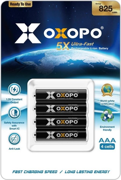Produktbild NoName Rechargeable AAA 550mah Li-ion 4-pack (4 Stk., AAA, 550 mAh)
