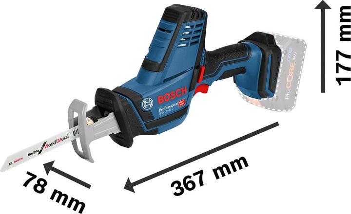 Actual product image Bosch Professional Gsa 18v-Li C