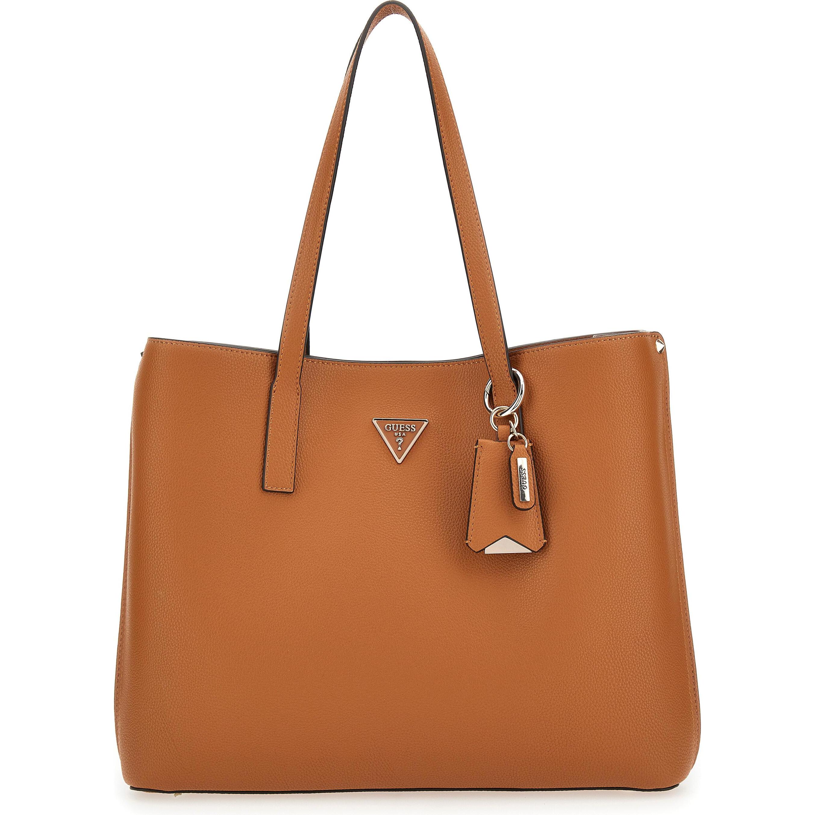 Guess, Tasche, Tasche - Shopper MERIDIAN, Braun, (12 l)