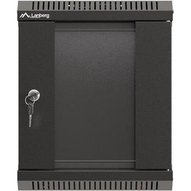 Thumbnail - Lanberg Szafa Instalacyjna Rack Wisząca 10 6u 300x300 Czarna Drzwi Przeszklone (Flat Pack) (6 HE, 10 Zoll Rack), Servers...