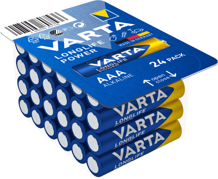 Produktbild Varta LONGLIFE Power (24 Stk., AAA, 1270 mAh)