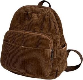 Image du produit Only-Bags.Store Sac à dos en velours côtelé,Sac à dos universitaire de lycée,Rétro simple