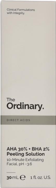 Image du produit The Ordinary AHA 30% + BHA 2% Solution exfoliante (Exfoliant nettoyant, 30 ml)