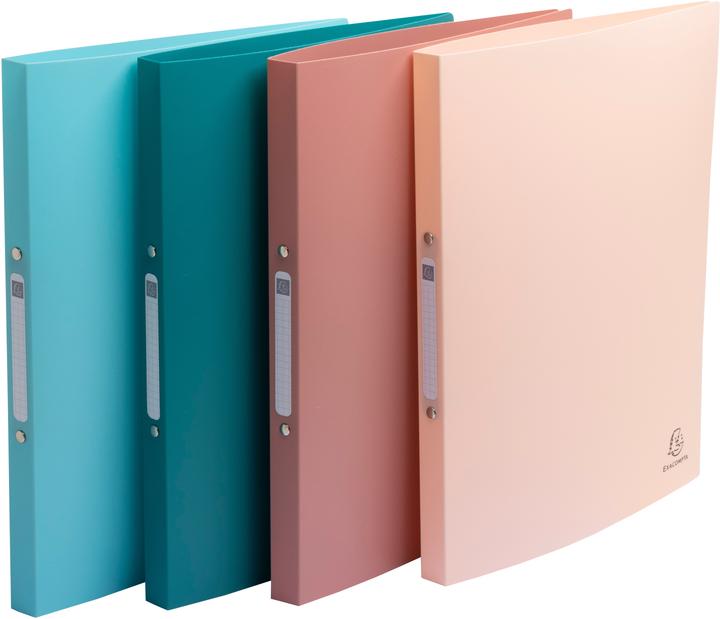 Exacompta Classeur souple 2 anneaux PP recyclé Skandi - Couleurs assorties (320 x 250 mm, 40 mm, 4 pièce(s))