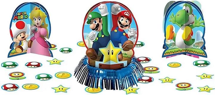 Actual product image Amscan Centre de table - Super Mario (3pcs) (23 pcs.)