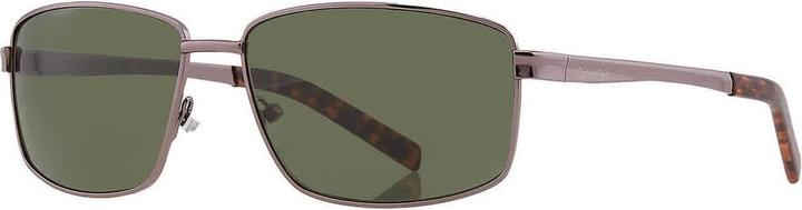 Calvin Klein Grüne Rechteckige Herren-Sonnenbrille