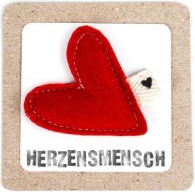 Produktbild Good Old Friends Filzmagnete "Herzensmensch" von