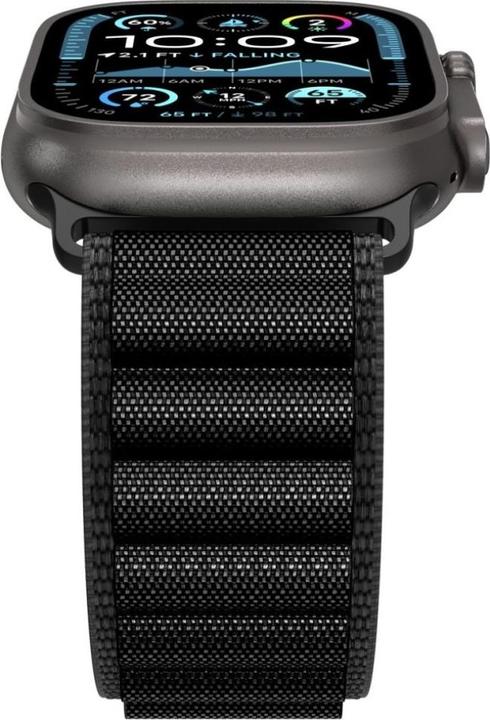 Produktbild Spigen - WBF1 - Apple Watch 6 / 7 / 8 / 9 / 10 / SE / SE 2 / Ultra / Ultra 2 (44/45/46/49mm) - Black (Nylon)