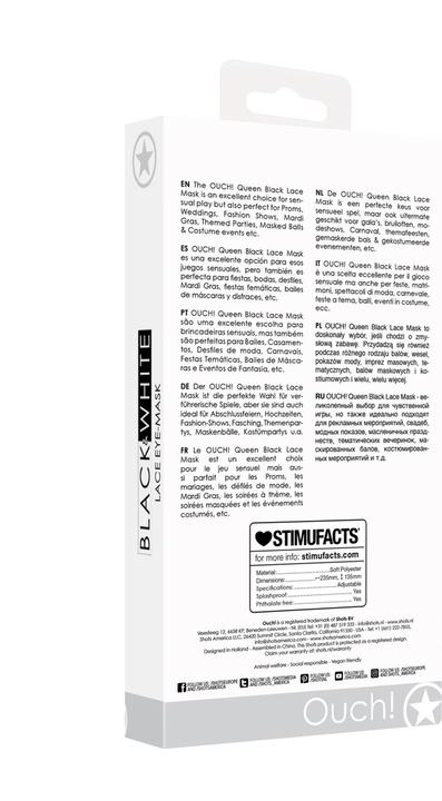 Produktbild Ouch! Lace Eye-Mask - Queen