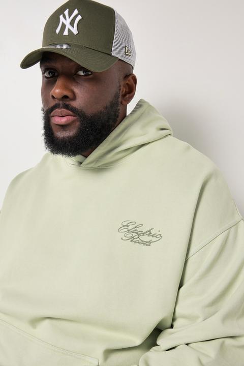 Produktbild Sthuge Hoodie, oversized, Rücken-Print, Vintage Look (L)