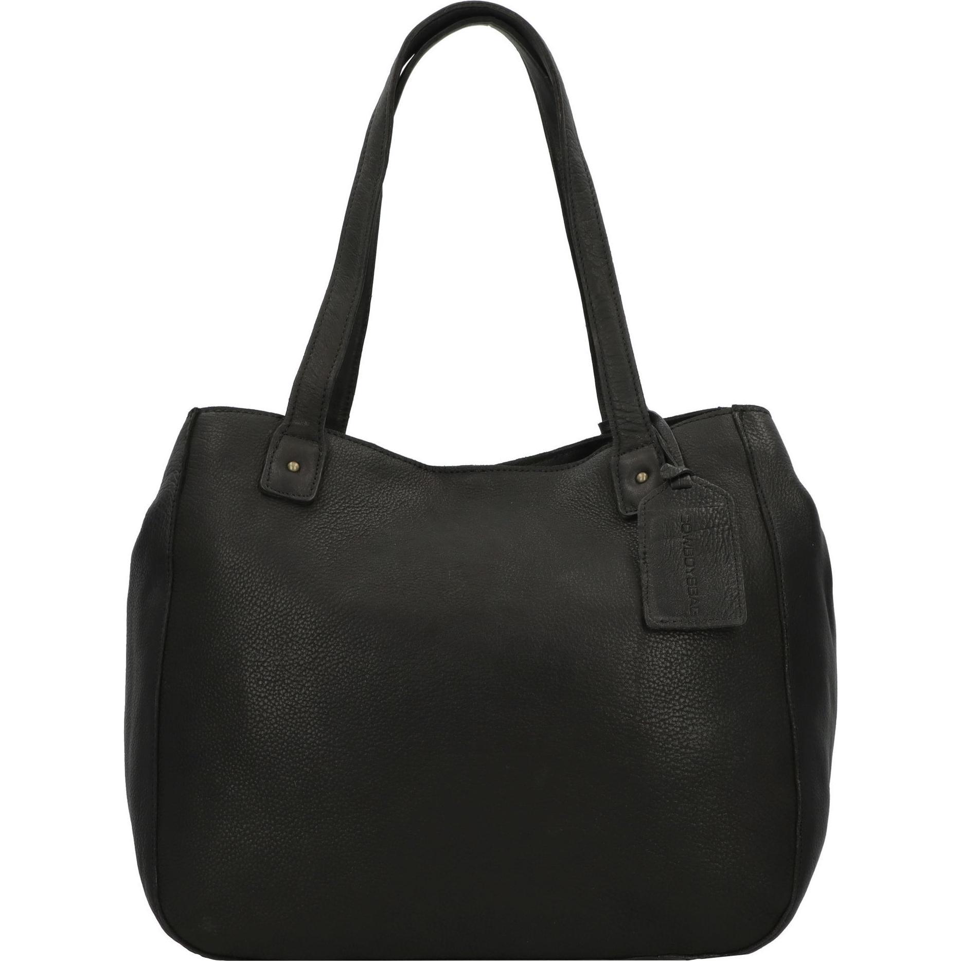 Cowboysbag, Handtasche, Hamlet Schultertasche Leder 36 cm, Schwarz