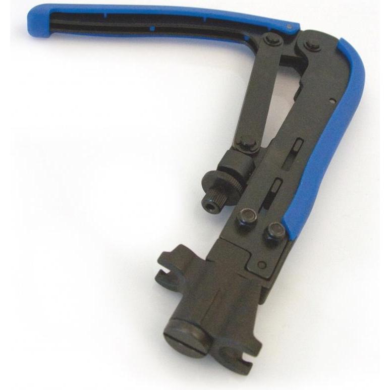 Triax CT 600 AIO Kompressionszange fÃ¼r alle EX- und CX-Kompressionsstecker, Elektronikzubehör + Gehäuse, Schwarz, Blau