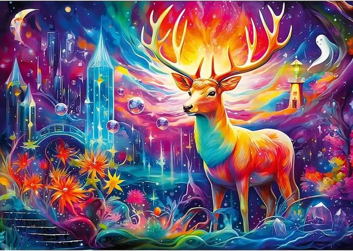Produktbild Trefl Puzzle 1000 – Dreamscapes - Mystischer Hirsch (1000 Teile)