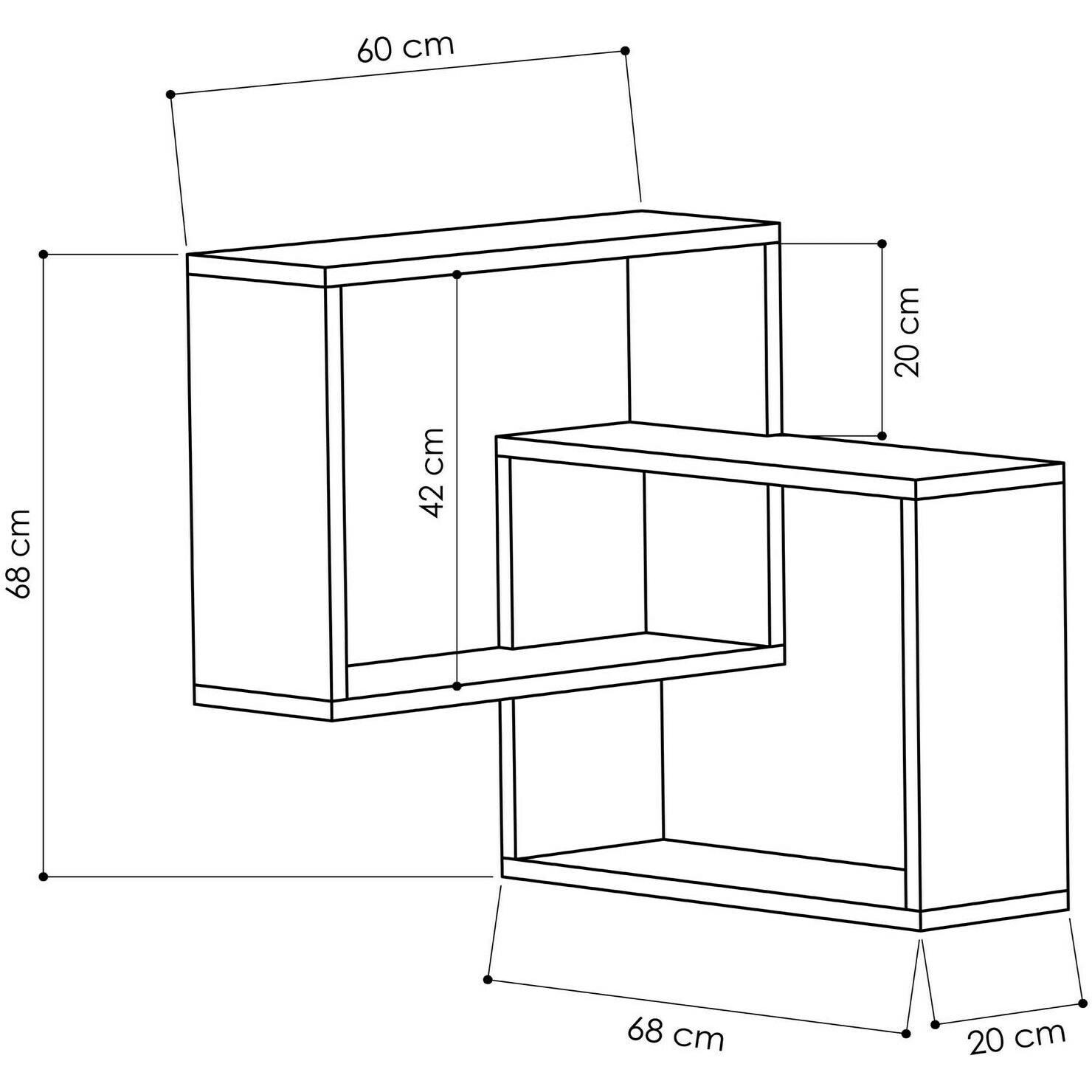 Thumbnail - Skye Decor, Regal, Marlee (68 x 68 x 60 cm)