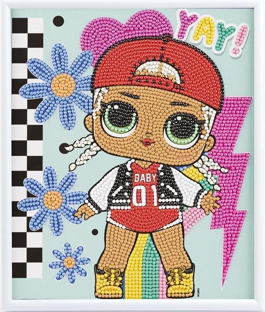 Actual product image Craft Buddy LOL MC Swag, 21x25cm picture with frame Crystal Art