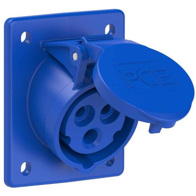 PCE, Steckdose, CEE Anbausteckdose Turbo Twist schräg 230V 16A IP44 413-6TT