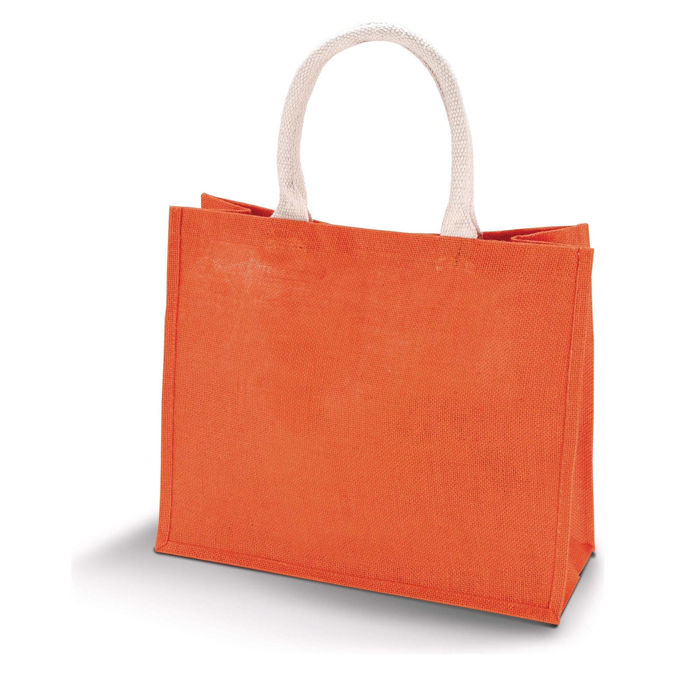 Kimood, Unisex, Tasche, Strandtasche Aus Jute, Orange