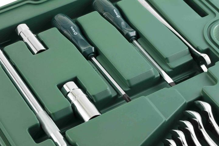 Actual product image SATA ST09014SJ 124 pieces 1/4 inch, 3/8 inch and 1/2 inch drive metric / SAE 6 point socket wrenches