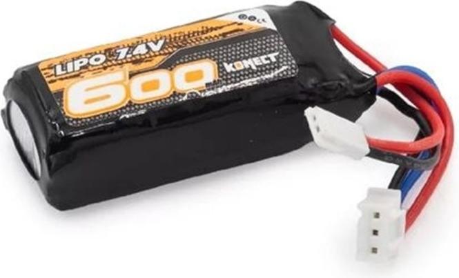 Konect Batteria RC LiPo 600 mAh 7,4 V, tipo di batteria: Litio-Polimero (7.40 V, 600 mAh)