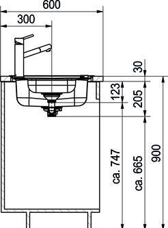 Actual product image Franke Spark SKX 651 (Top-mounted sink, 100 cm, 50 cm)
