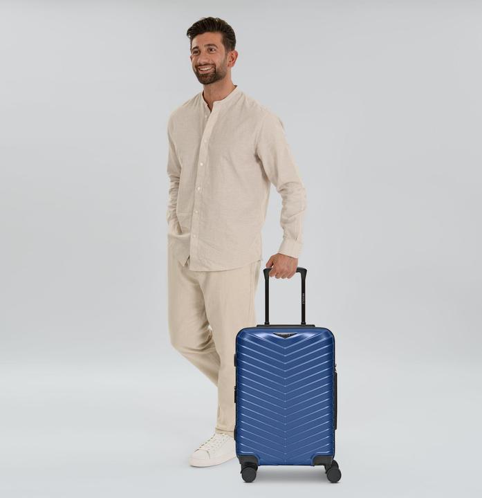 Actual product image Redolz Essentials 18 4-wheel cabin trolley 55 cm with stretch fold (44 l)