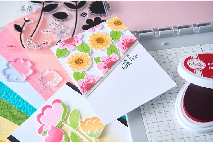 Sizzix Clear Stamps Set 22PK - Whimsy Bloom #1 by Catherine Pooler