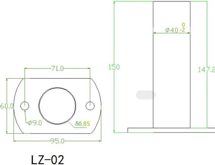 Actual product image Uniprodo Pool ladder installation kit - Stainless steel - 2 Ladder end pieces