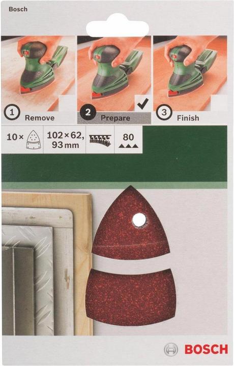 Image du produit Bosch Zubehör Feuille de sablage multisandwich (80)