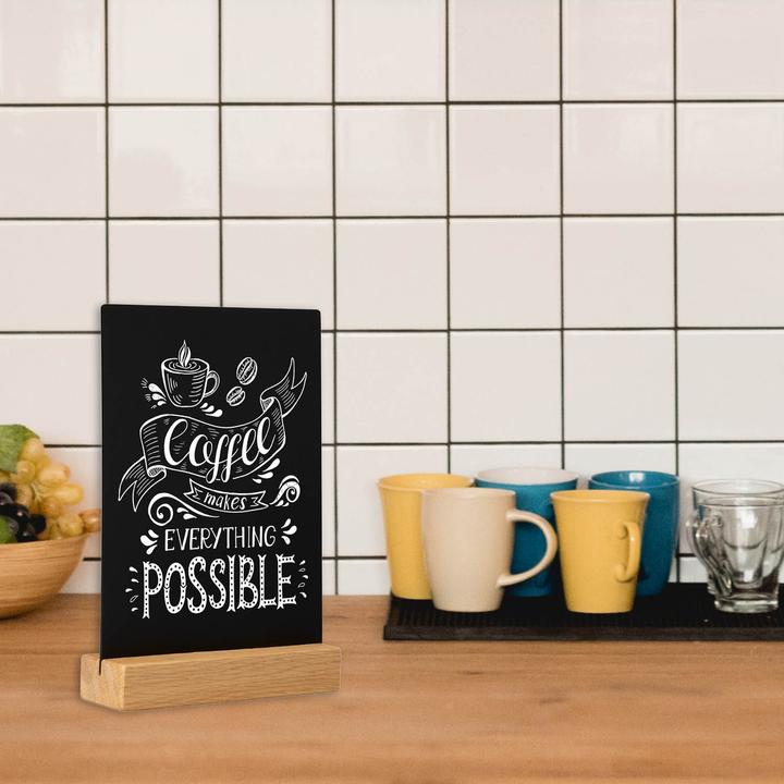 Produktbild Europel Kreidetafel Tischaufsteller, DIN A5 hoch, eiche