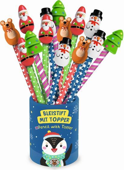 Immagine prodotto Trendhaus MAGIC MOMENTS SNOW FRIENDS Bleistift mit Topper, 4-fach sortiert (HB, 1x)