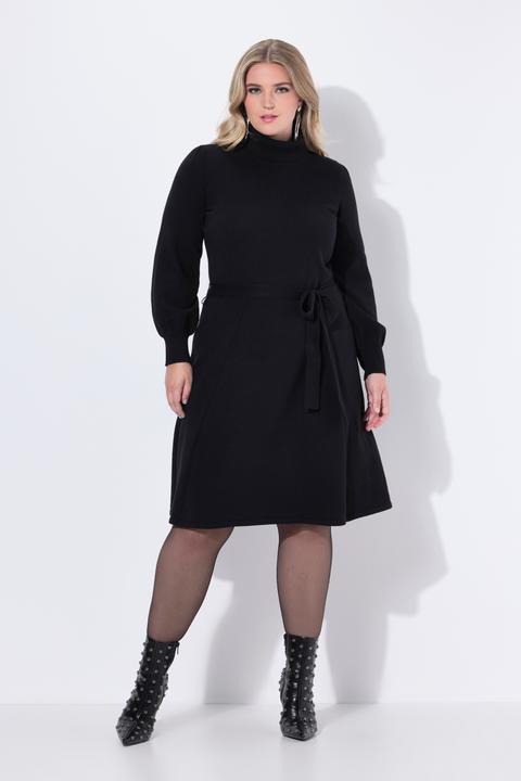 Produktbild Miamoda Strickkleid, Midilänge, Rollkragen, Taillengürtel (42, 44)