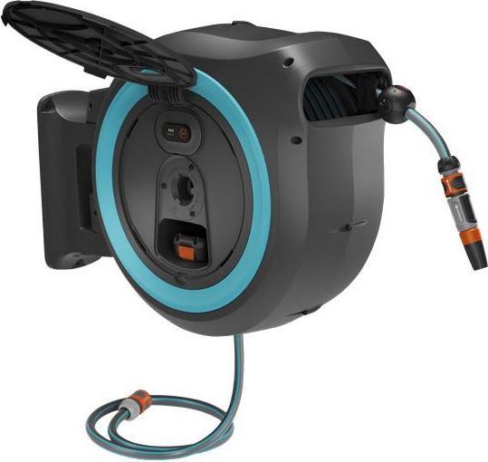Produktbild Gardena PowerRoll XL - wall-mounted hose box,, turquoise (35 m)