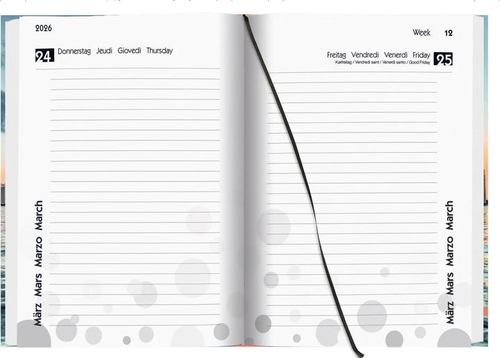 Image du produit Biella Mydiary (12 x 16,5 cm, Allemand, Anglais, Français, Italien)