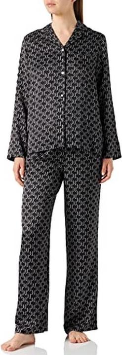 Karl Lagerfeld Monogram Pyjama Set with Button Closure and Hip Pockets (XS)