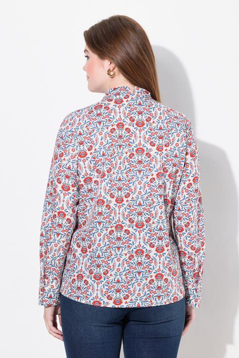 Produktbild Ulla Popken Bluse, Landhausdruck, Kelchkragen, Langarm (42, 44)