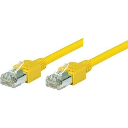 Tecline Patchkabel SF/UTP, Cat 5e, gelb, 2,0 m halogenfrei, mit Draka-Kabel und Hirosesteckern TM11 (bisheri (SF/UTP, CA...