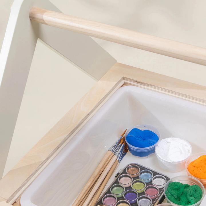 Actual product image Coco Village Multifunction Wooden Art & Sensory Table With 2 chairs