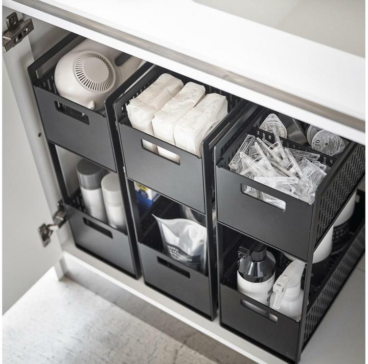 Produktbild Yamazaki Aufbewahrungskörbe mit Ständer TOWER (32.50 cm, 2x)