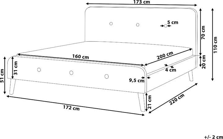 Actual product image Beliani Rennes Ii (160 x 200 cm)