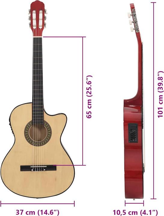 Immagine prodotto VidaXL Noll (Chitarra occidentale, Plastica rigida, Legno di tiglio)