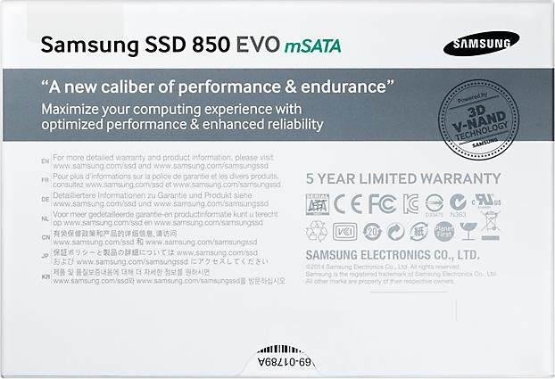 Actual product image Samsung 850 Evo (1000 GB, mSATA)