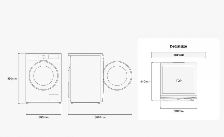 Actual product image Samsung WD90DG5B15BEEG Waschtrockner 9kg/6kg 1400 U/min