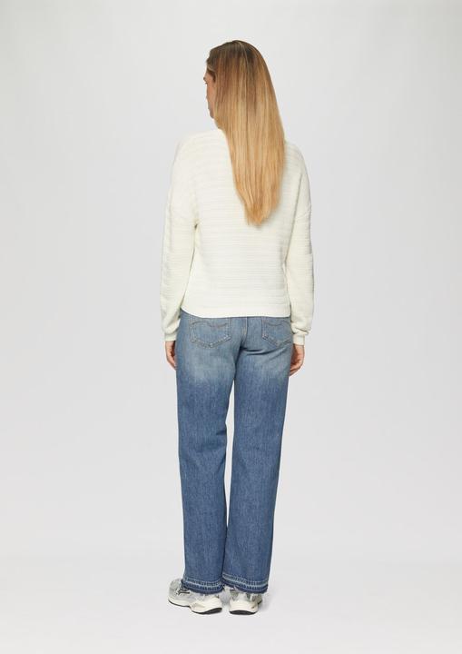 Immagine prodotto s.Oliver Strickpullover Baumwollmix-Pullover mit Strukturmuster (XL)